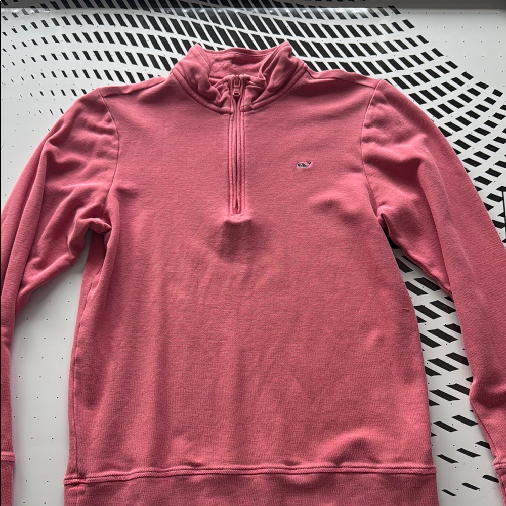 Vineyard Vines womens quarter zip Pink top